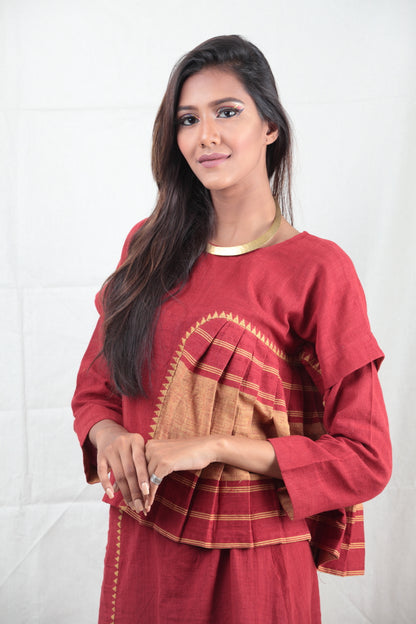 Manjestha Pleated Top