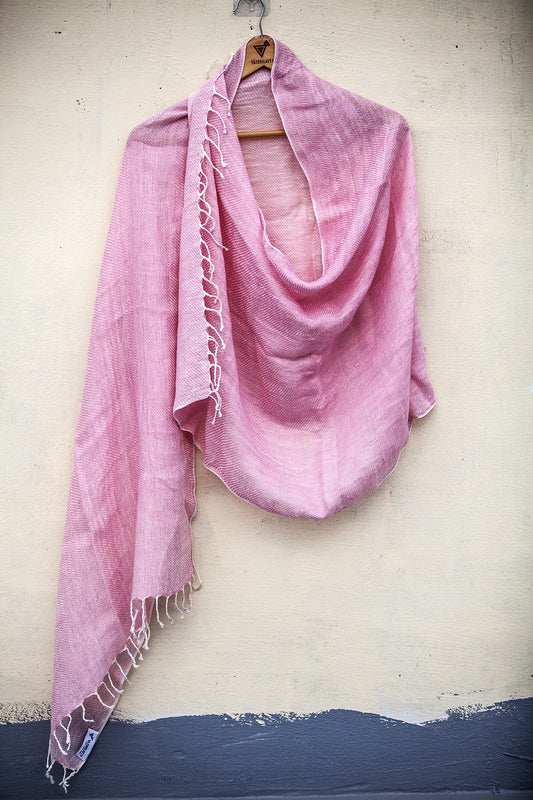 Gulabi Linen Stole