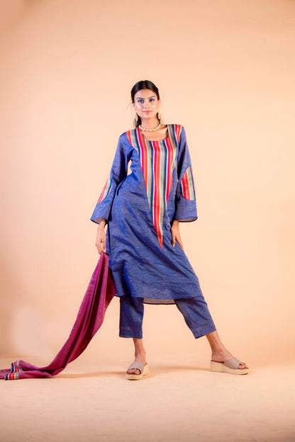 Neelam Zari Tunic Set