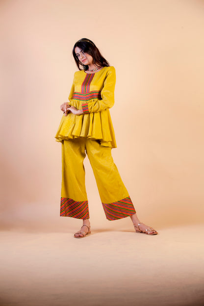 Swarn Zari Flared Pant Set