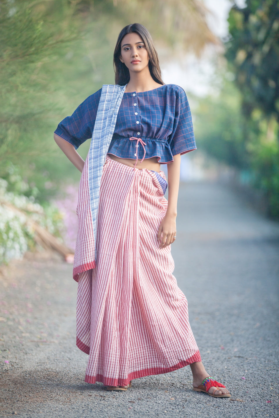 Indigo Crop Top