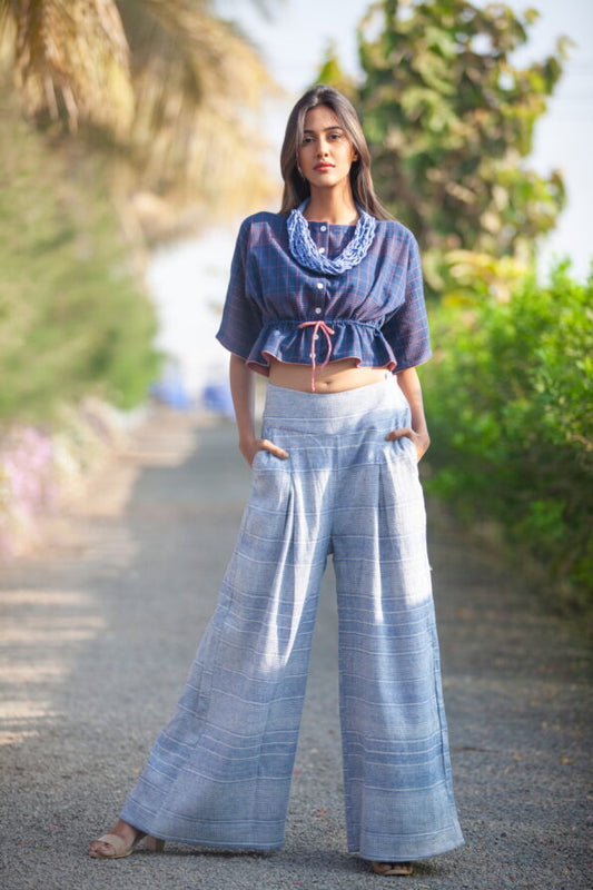 True Blue Palazzo Trousers