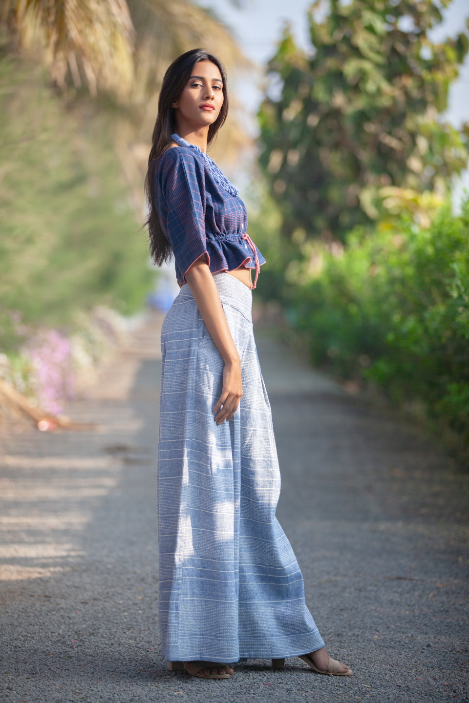 True Blue Palazzo Trousers