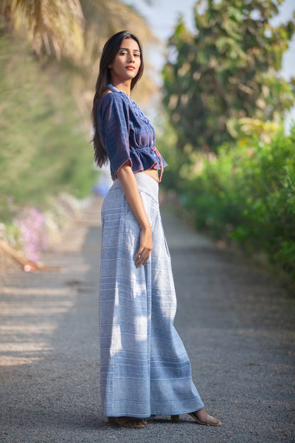 True Blue Palazzo Trousers