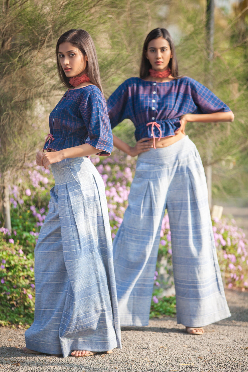 True Blue Palazzo Trousers