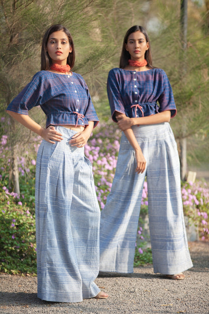 True Blue Palazzo Trousers